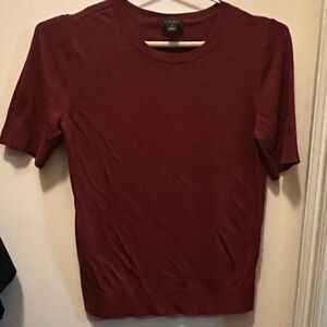 Ann Taylor Rich Burgundy Knit Top
